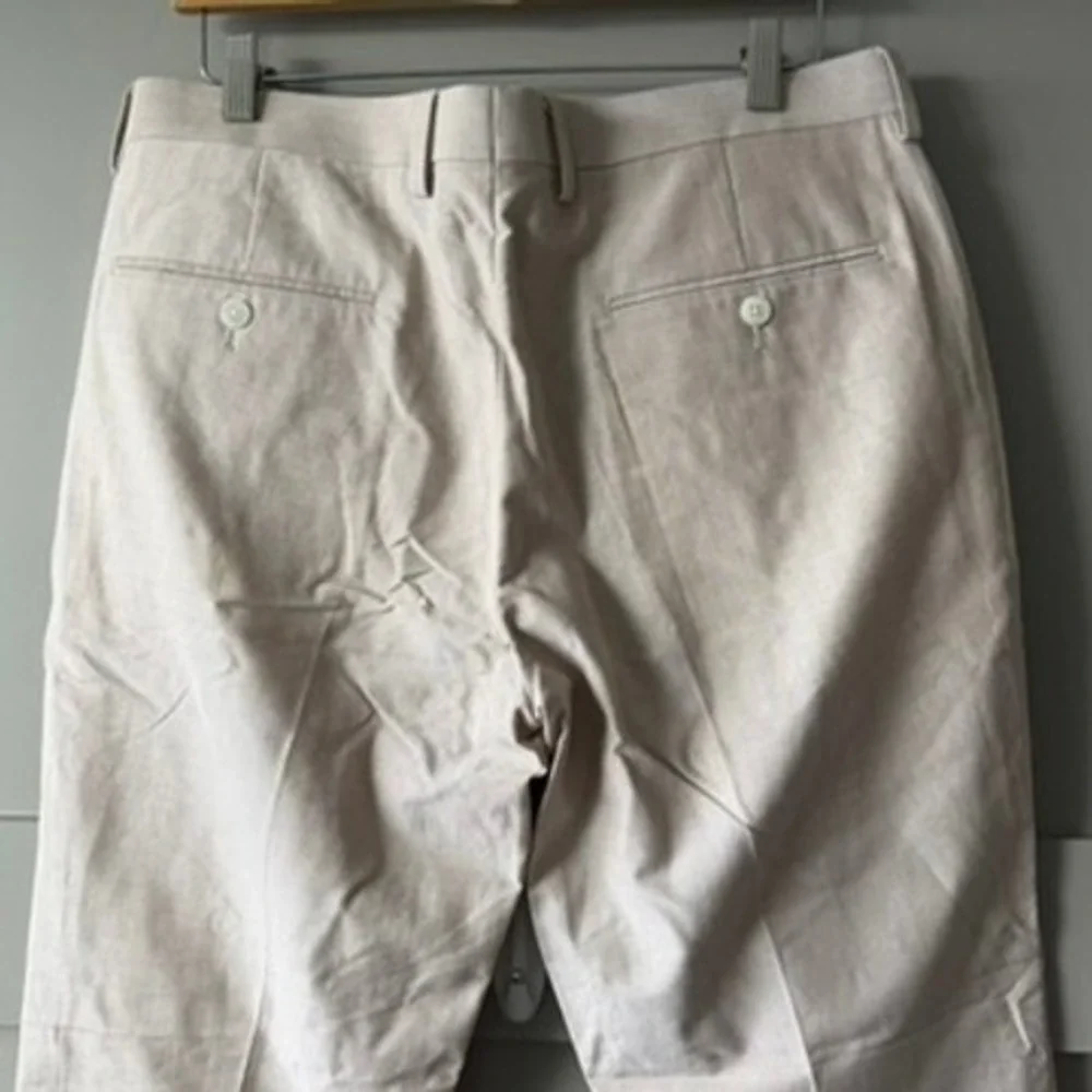 J.Crew Ludlow Dress Pants Mens 33x30 Beige Cotton Trousers NWT $198 Preppy